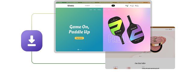 Vineta’s web development project screenshot