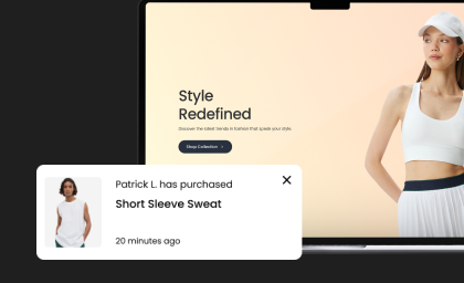 Vineta’s web development project screenshot