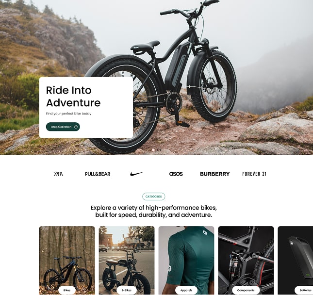 Vineta’s web development project screenshot
