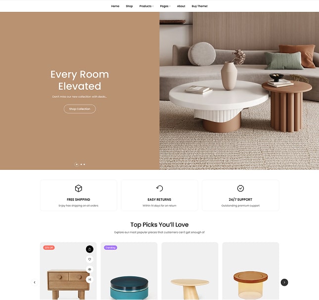 Vineta’s web development project screenshot